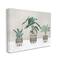 Stupell Industries Plants In Patterned Pots Neutral Grey Design Canvas Wall Art